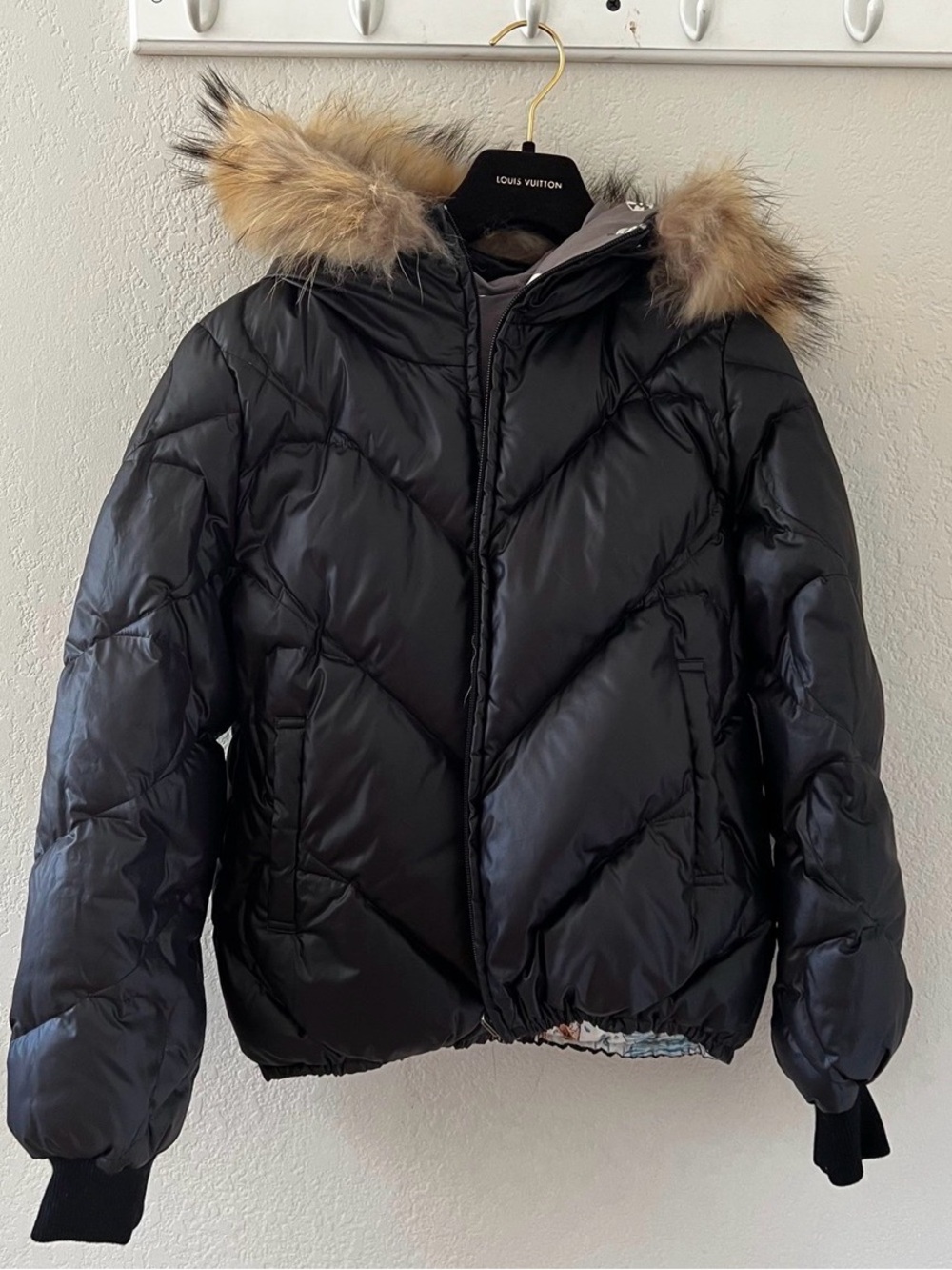 Tsumori Chisato Black Reversible Nylon Puffer Jacket